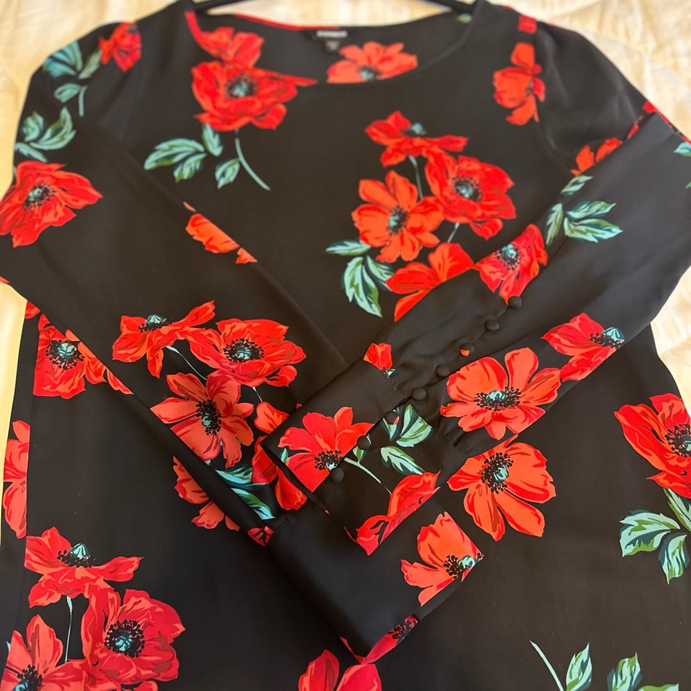 Express long sleeve blouse small
